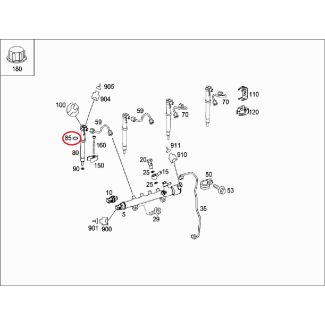 Original Mercedes-Benz Dichtring Injektor OM651 4 Zylinder Diesel A0229976045