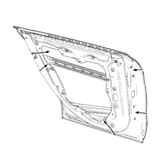 Original Mercedes-Benz Fondtür hinten links CLA 117 A1177300105