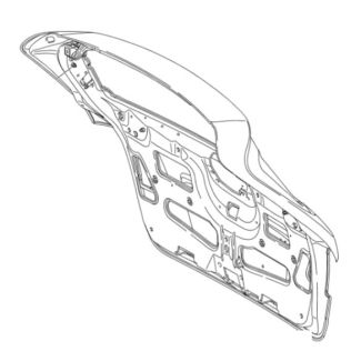 Original Mercedes-Benz Heckklappe B-Klasse W245 A1697401305