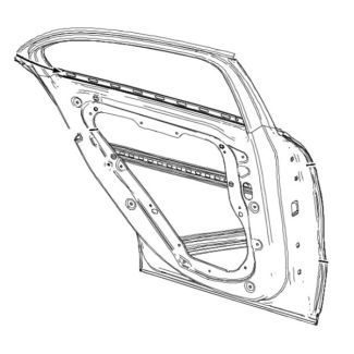 Original Mercedes-Benz Fondtür hinten links A-Klasse W176 A1767300105