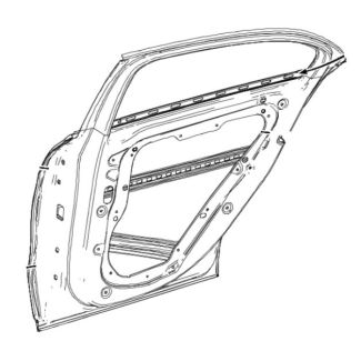 Original Mercedes-Benz Fondtür hinten rechts A-Klasse W176 A1767300205