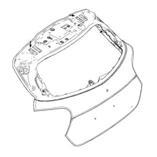 Original Mercedes-Benz Heckklappe A-Klasse W176 A1767402200