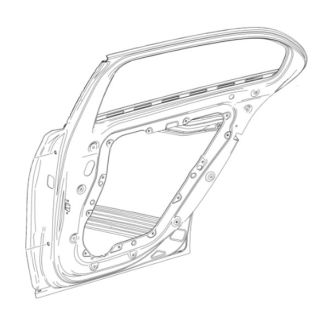 Original Mercedes-Benz Fondtür hinten links A-Klasse W177 A1777301300