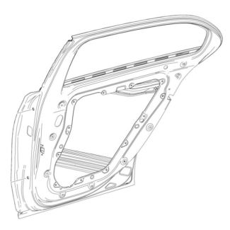 Original Mercedes-Benz Fondtür hinten rechts A-Klasse V177 Limousine A1777301600