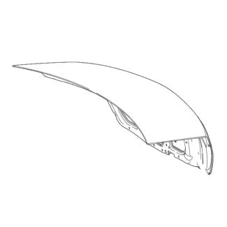 Original Mercedes-Benz Heckklappe C-Klasse W204 Limousine A2047500075