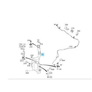 ORIGINAL MERCEDES-BENZ SCHEIBENWASCHBEHÄLTER GLK