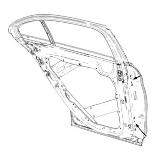 Original Mercedes-Benz Fondtür hinten links C-Klasse S205 T-Modell A2057300305