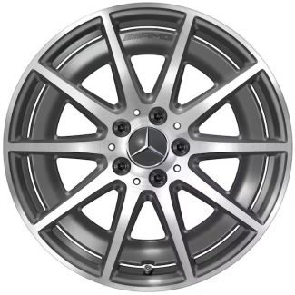 Original Mercedes-Benz AMG Alufelge 8 J x 18 ET 43,1 tantalgrau glanzgedreht C-Klasse 206 C43 AMG A20640121007Y51