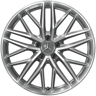 Original Mercedes-Benz AMG Alufelge 9,5 J x 19 ET 61 titangrau glanzgedreht C-Klasse 206 C43 AMG Hinterachse A20640124007X21