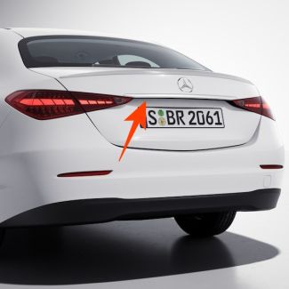 Original Mercedes-Benz Heckzierleiste hochglanzverchromt C-Klasse W206 Limousine A2067572800