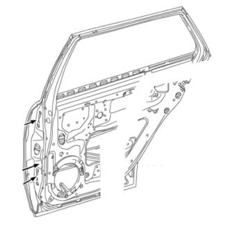 Original Mercedes-Benz Fondtür hinten rechts E-Klasse S211 T-Modell A2117300405