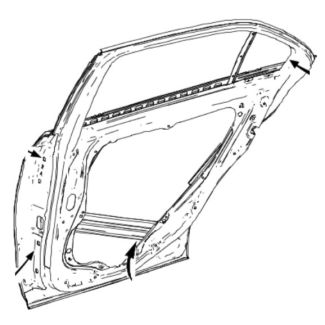 Original Mercedes-Benz Fondtür hinten links E-Klasse W212 Limousine A2127303405