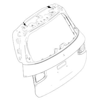 Original Mercedes-Benz Heckklappe GLB X247 A2477402501