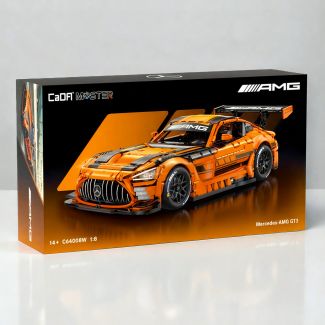 CaDa Master C64008W Mercedes-Benz AMG GT3 Klemmbaustein Modell orange C190 1:8 B66961716
