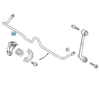 Original Mercedes-Benz Drehstab Hinterachse C-Klasse 203 CLK 209 A2093260065