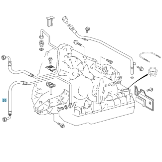 Original Mercedes-Benz Leitung A-Klasse 168 Viano 414 A1683700696