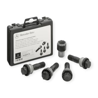 Original Mercedes-Benz Radsicherungssatz M15 x 1,25 x 44 Schwarz GLE GLS 167 A0009909719