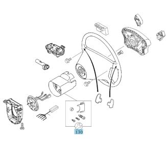 Original Mercedes-Benz Reparatursatz Schaltermodul Blenden und Schrauben A1695403345