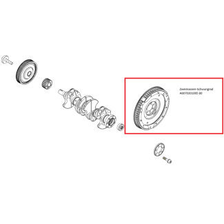 Original Mercedes-Benz Zweimassen-Schwungrad Tauschteil Motor 607 A607030100580