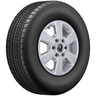 Original Mercedes-Benz Winterkomplettradsatz 225/75 R16 121/120(122)R(L) C Continental VanContact Winter Sprinter 907 910 Q440191110370 Q440191110380