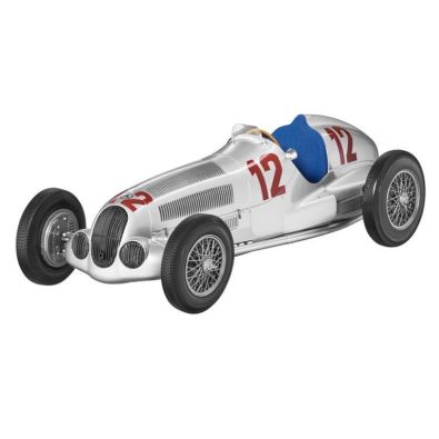 Original Mercedes-Benz Modellauto W125 H. Lang Sieger Großer Preis von Tripolini (1937) silberfarben 1:18 B66040648