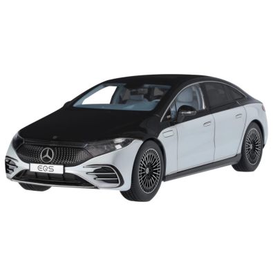 Original Mercedes-Benz Modellauto EQS V297 Limousine mit Beleuchtung obsidianschwarz 1:18 B66960575