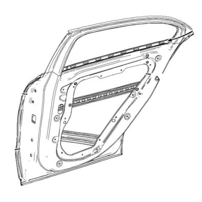 Original Mercedes-Benz Fondtür hinten rechts A-Klasse W176 A1767300205