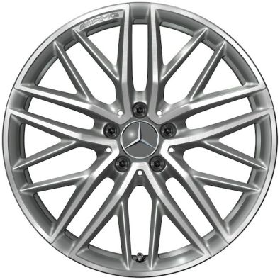 Original Mercedes-Benz AMG Alufelge 9,5 J x 19 ET 61 titangrau glanzgedreht C-Klasse 206 C43 AMG Hinterachse A20640124007X21