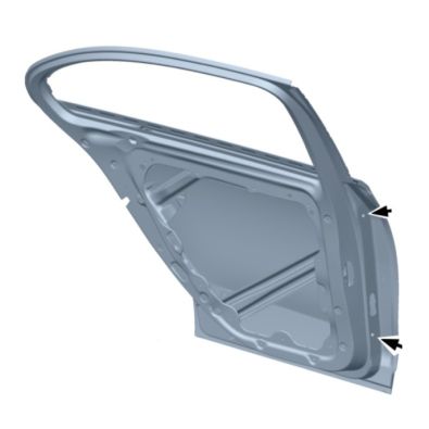 Original Mercedes-Benz Fondtür hinten links C-Klasse W206 Limousine A2067301701