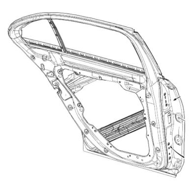 Original Mercedes-Benz Fondtür hinten links E-Klasse W213 Limousine A2137300105