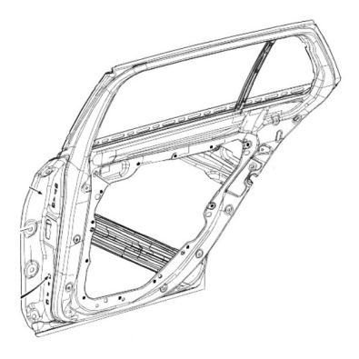 Original Mercedes-Benz Fondtür hinten rechts E-Klasse S213 T-Modell A2137300405