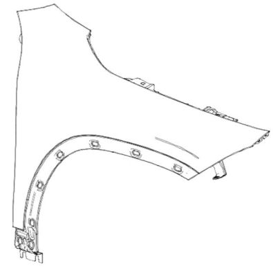 Original Mercedes-Benz Kotflügel vorne links B-Klasse W247 A2478810900