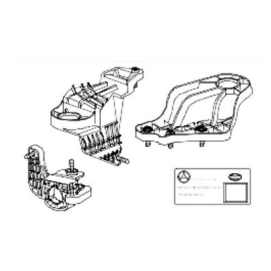 Original Mercedes-Benz Reparatursatz Halter Scheinwerfer links CLS C257 A2578201900