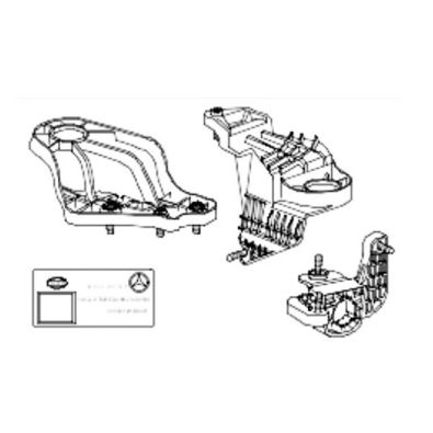 Original Mercedes-Benz Reparatursatz Halter Scheinwerfer links CLS C257 A2578201900