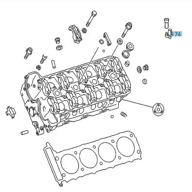 Original Mercedes-Benz Ölabscheider OM119 A1190100062