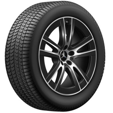 Original Mercedes-Benz Winterkomplettradsatz 235/55 R19 105H XL Goodyear UltraGrip Performance + MO GLC 254 Q44030141010A Q44030141011A