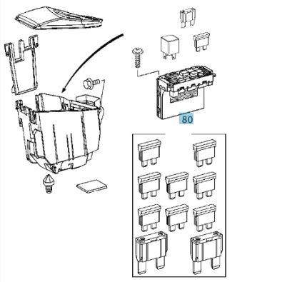 Original Mercedes-Benz Zentralelektrik Grundmodul C-Klasse 203 CLK 209 A2039060005
