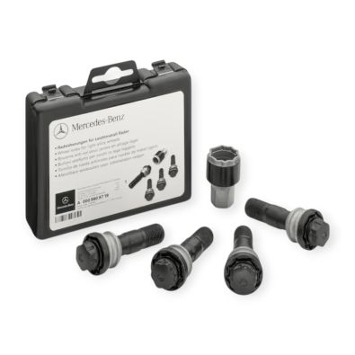 Original Mercedes-Benz Radsicherungssatz M15 x 1,25 x 44 Schwarz GLE GLS 167 A0009909719