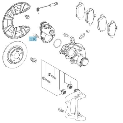 Original Mercedes-Benz Zylinderschraube M6x12 A0119902604