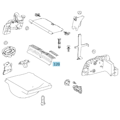 A16969001009051 Original Mercedes-Benz Verkleidung Ladekante B-Klasse 245