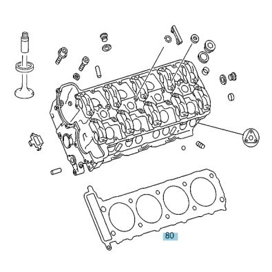 Original Mercedes-Benz Zylinderkopfdichtung rechts OM119 A119016382064