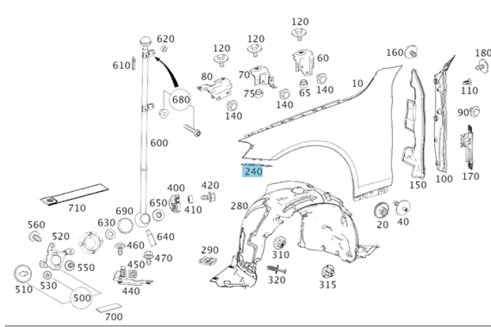 Original MercedesBenz Zwischenlage A2228890295 HIRSCHVOGEL Autoteile