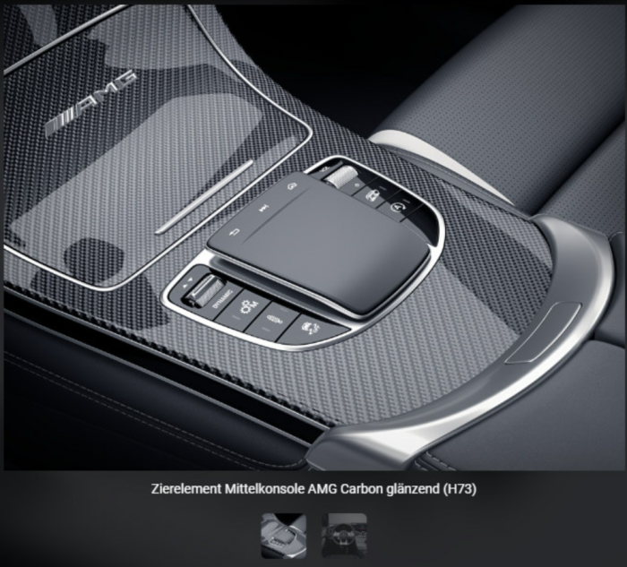 A2536806305 Original Mercedes-Benz Abdeckung Mittelkonsole mit/ohne  AMG-Schriftzug GLC 253