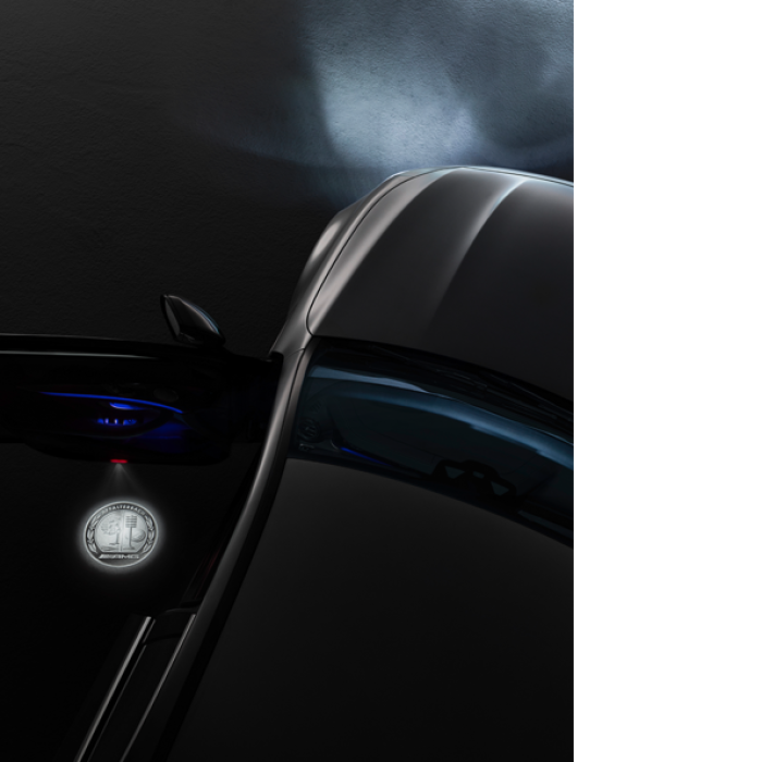 Logo-Projektor / Einstiegsbeleuchtung Mercedes