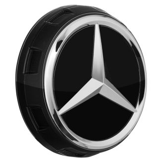 Original Mercedes-Benz AMG Radnabendeckel Zentralverschlussdesign schwarz A00040009009040