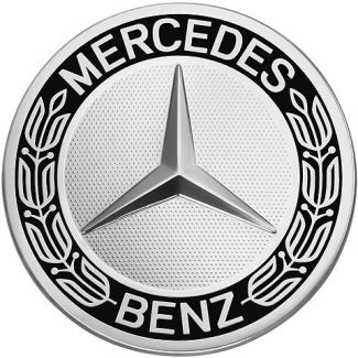 Original Mercedes-Benz Radnabenabdeckung Stern mit Lorbeerkranz schwarz A1714000125 9040