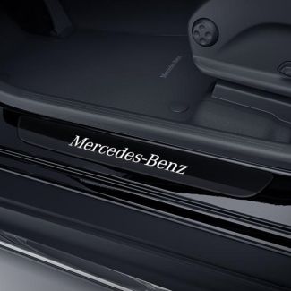Original Mercedes-Benz Wechselcover Schwarz/weiß für beleuchtete Einstiegsleiste vorne GLC 253 EQC 293 A2056862100