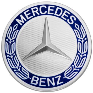 Original Mercedes-Benz Radnabenabdeckung Stern mit Lorbeerkranz blau A1714000125 5337 einzeln