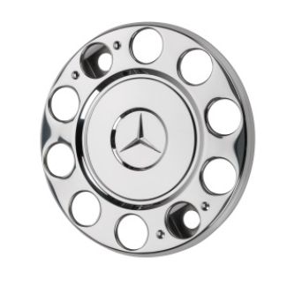 Original Mercedes-Benz Edelstahl-Radmutternabdeckung für 22,5" Aluminiumfelge B67520611