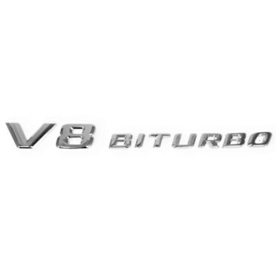 Original Mercedes-Benz AMG V8 Biturbo Emblem V8 Biturbo auf Kotflügel A2218171715